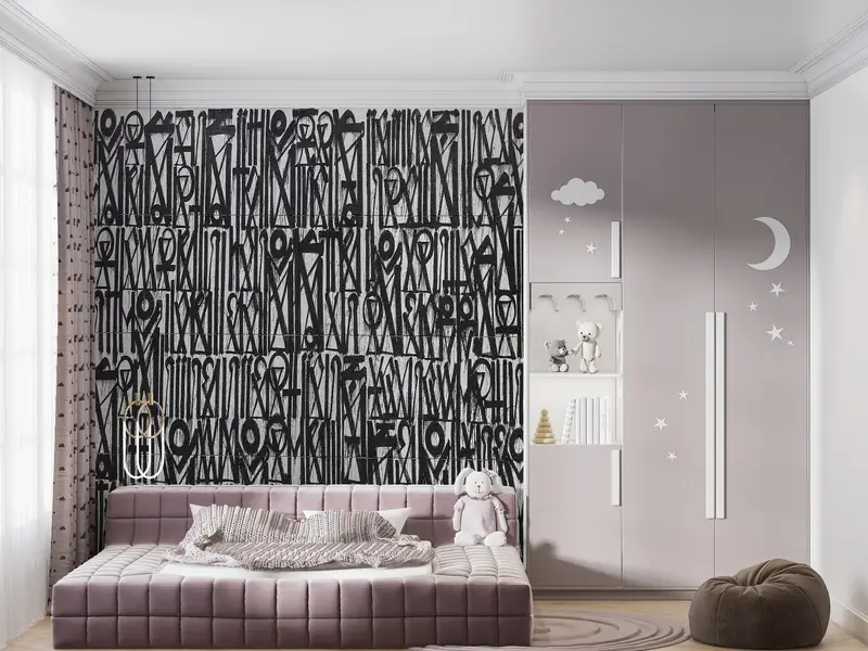 Retna, Abstract Wall Paper, Retna Wall Decor, American GraffitiGraffiti Wall Paper, American Street Wall Decor, - 4
