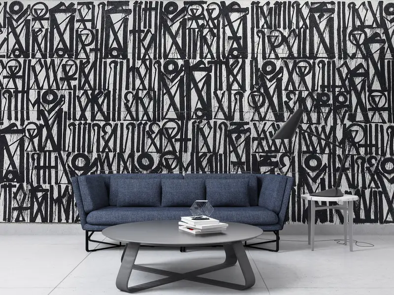 Retna, Abstract Wall Paper, Retna Wall Decor, American GraffitiGraffiti Wall Paper, American Street Wall Decor, - 6