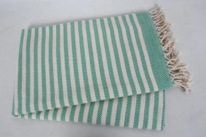 Lightweight Turkish towel, Monogram Beach Towel, Best Beach Towel, 70x40 Cotton Chevron Towel, Grandma Gift, Sand-free peshtemal towel for the beach - 6