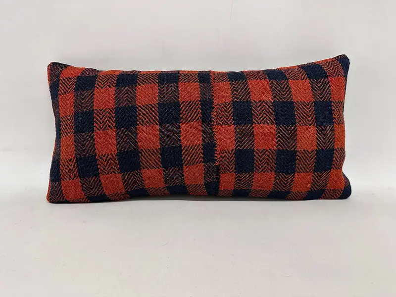 Interior Designer Pillow, Cushion Cover, Customized Cushion Case, Antique Pillows, 12x24 Orange Pillow, Boho Pillow, Outdoor Throw Cushion Case - 1