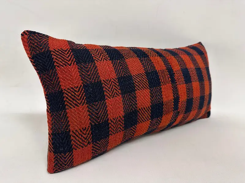 Interior Designer Pillow, Cushion Cover, Customized Cushion Case, Antique Pillows, 12x24 Orange Pillow, Boho Pillow, Outdoor Throw Cushion Case - 4
