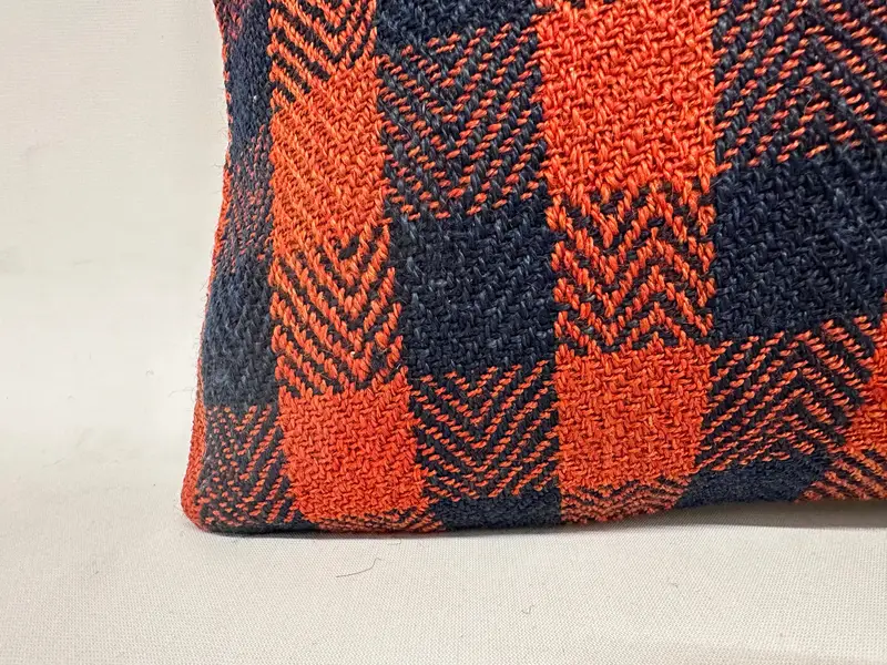 Interior Designer Pillow, Cushion Cover, Customized Cushion Case, Antique Pillows, 12x24 Orange Pillow, Boho Pillow, Outdoor Throw Cushion Case - 2