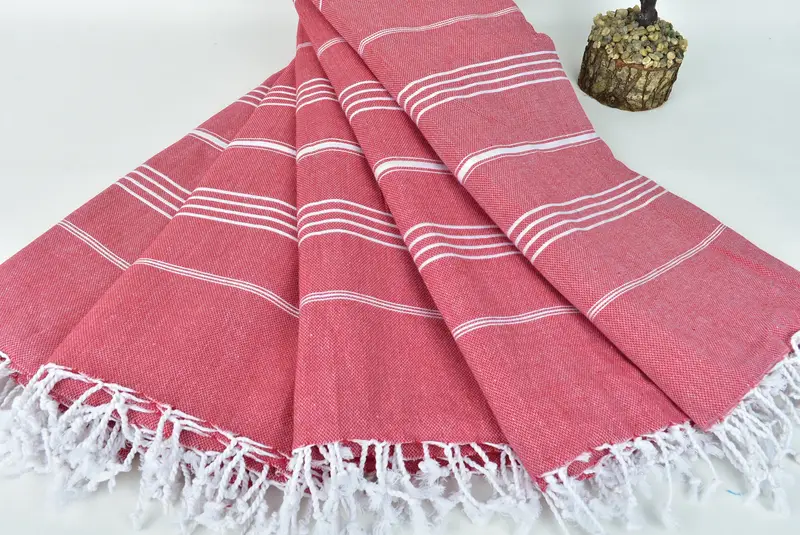 Bride Gift, Bachelorette Party Favors, 88x60 Cotton Striped Towel, Thanksgiving Tablecloth, Organic Throw, Custom Blanket, Custom Wedding Gifts - 4