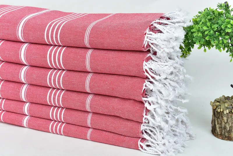 Bride Gift, Bachelorette Party Favors, 88x60 Cotton Striped Towel, Thanksgiving Tablecloth, Organic Throw, Custom Blanket, Custom Wedding Gifts - 3