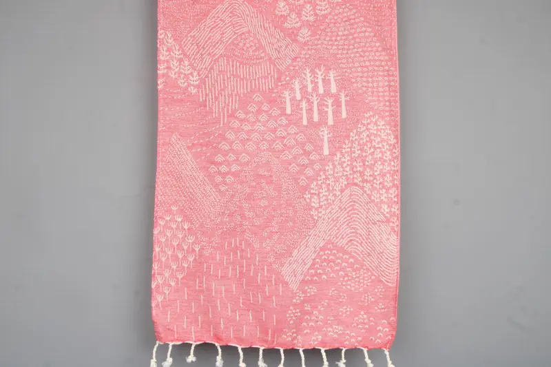 Mountain Design Hand Towel Organic/Recycled Cotton, 18x36 Inches