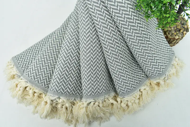 Wedding Favors, Hammam Towel USA, Housewarming Gift, Fouta towel, Best Friend Gift, 70x40 Cotton Chevron Towel, Personalized Wedding Gift For Couple - 4