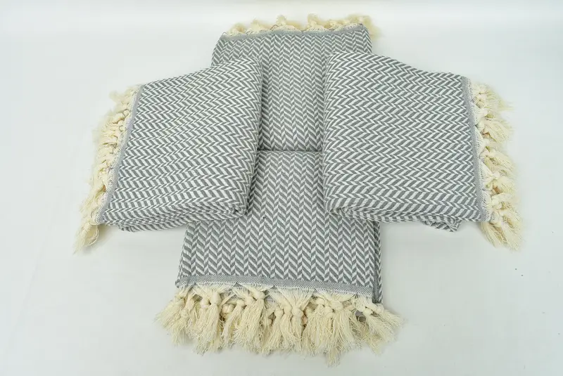 Wedding Favors, Hammam Towel USA, Housewarming Gift, Fouta towel, Best Friend Gift, 70x40 Cotton Chevron Towel, Personalized Wedding Gift For Couple - 6