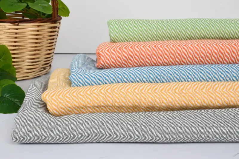 Thin and lightweight Turkish peshtemal, Gift For Him, Scarf Towel, Welcome Wedding Gift, Embroidered Towel, Beach towel, 70x40 Cotton Chevron Towel - 4