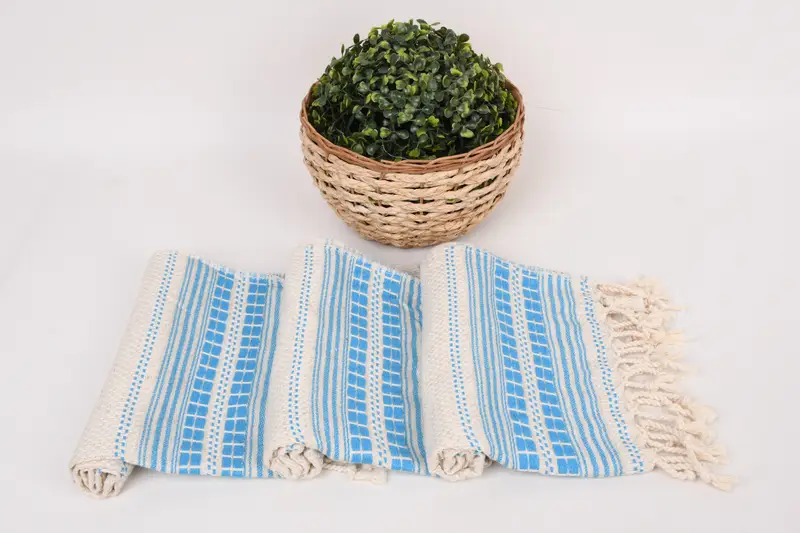Spa Towel, Personalized Hand Towel, Bridesmaid Gifts, Boyfriend Christmas Gift, Holiday Towel, 40x20 Linen Striped Towel, Personalized Dish Towel - 8