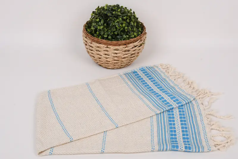 Spa Towel, Personalized Hand Towel, Bridesmaid Gifts, Boyfriend Christmas Gift, Holiday Towel, 40x20 Linen Striped Towel, Personalized Dish Towel - 4