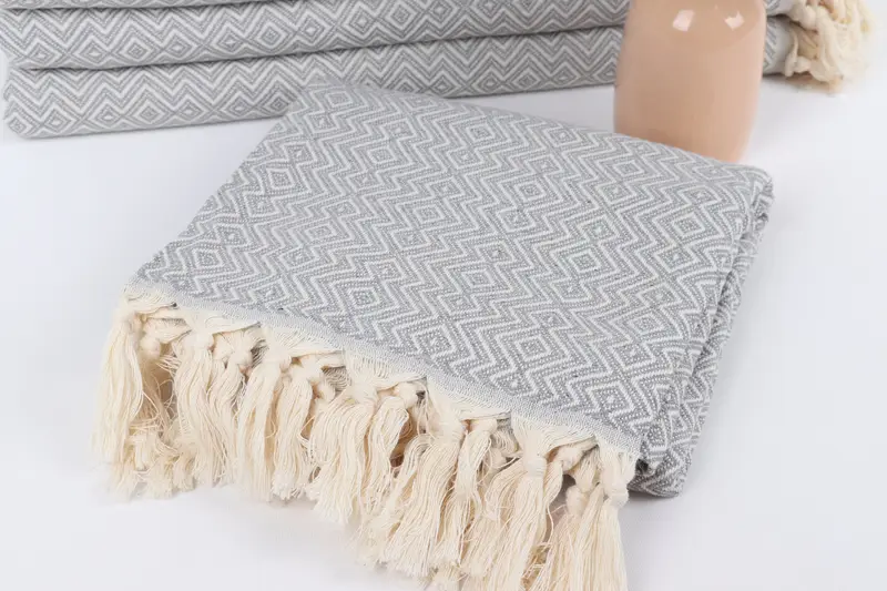Home Decor Towel, Hammam towel, 70x38 Cotton Diamond Towel, Turkish Towel Personalized, Peshtemal Towel, Lightweight towel, Quick-dry peshtemal - 5