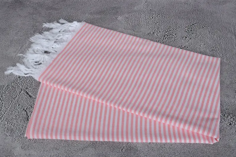 68x36 Cotton Striped Towel, Turkish beach towel, Absorbent Turkish peshtemal towel for beach use, Bridal Gifts, Best Beach Towel, Bridal Shower Gift - 6