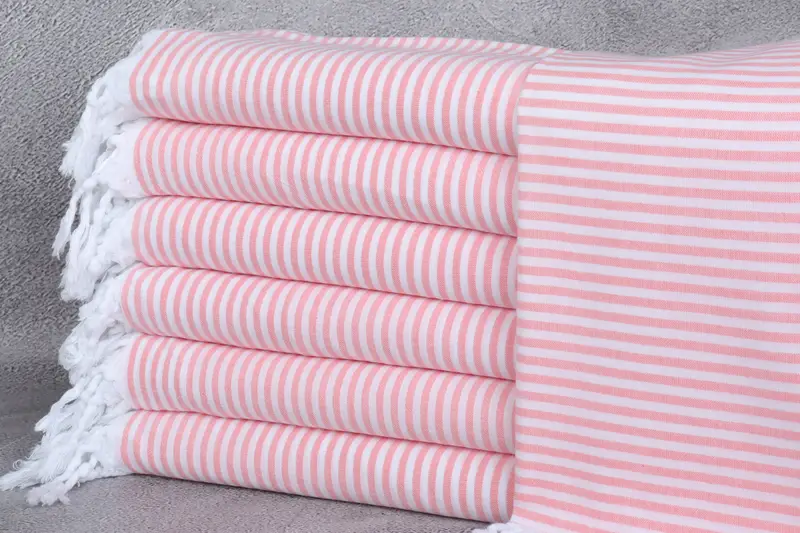 68x36 Cotton Striped Towel, Turkish beach towel, Absorbent Turkish peshtemal towel for beach use, Bridal Gifts, Best Beach Towel, Bridal Shower Gift - 1