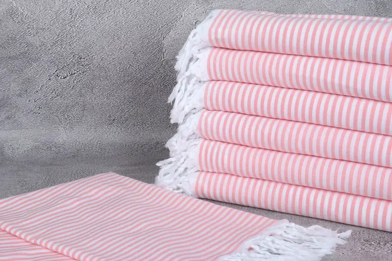 68x36 Cotton Striped Towel, Turkish beach towel, Absorbent Turkish peshtemal towel for beach use, Bridal Gifts, Best Beach Towel, Bridal Shower Gift - 2