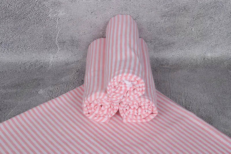 68x36 Cotton Striped Towel, Turkish beach towel, Absorbent Turkish peshtemal towel for beach use, Bridal Gifts, Best Beach Towel, Bridal Shower Gift - 7