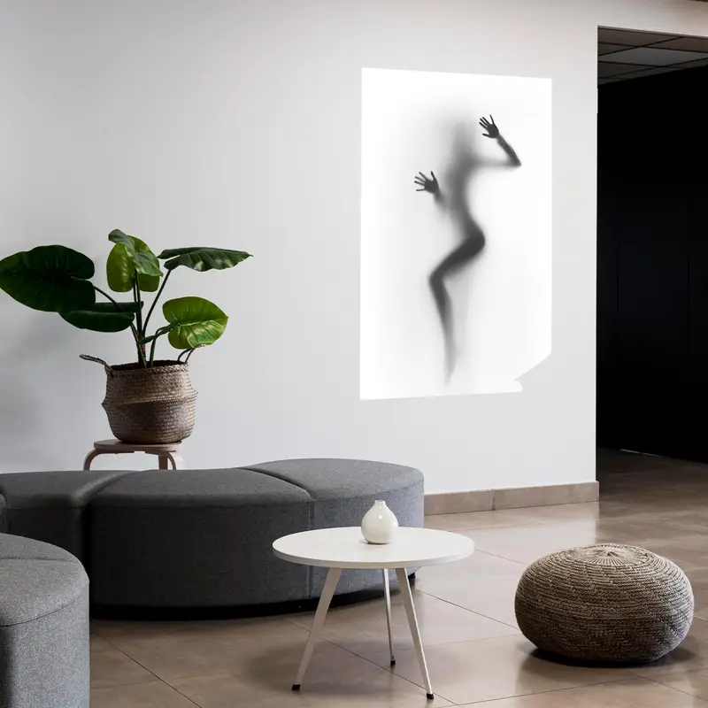 寝室の装飾のためのエレガントなセクシーな女性のシルエットのキャンバス