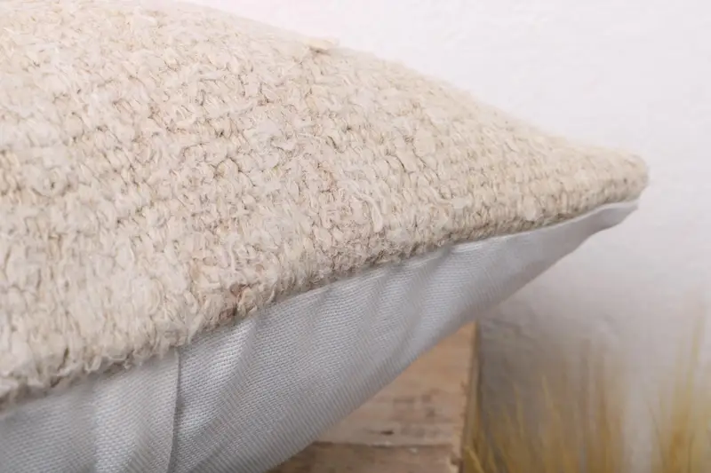 Boho Pillow Sham Cover, Cushion Cover, Throw Kilim Pillow, 20x20 White Pillow Cover, Outdoor Bolster Cushion Cover, Pillow for Couch - 6