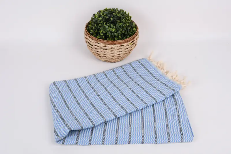 Best Friend Gift, Oversized Beach Towel, Gift For Best Friend, 70x40 Cotton Striped Towel, Cute Beach Towel, Luxury towel, Bridesmaid Gift - 4