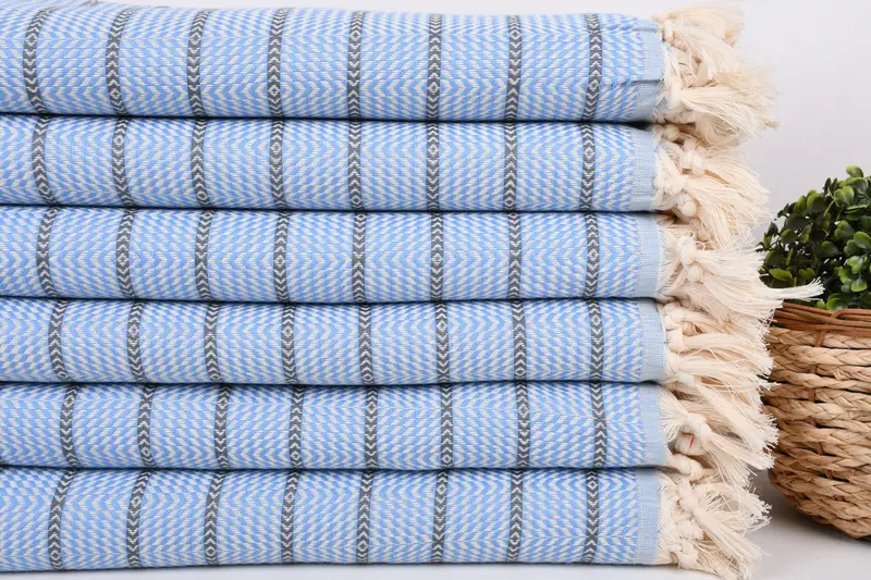 Best Friend Gift, Oversized Beach Towel, Gift For Best Friend, 70x40 Cotton Striped Towel, Cute Beach Towel, Luxury towel, Bridesmaid Gift - 2