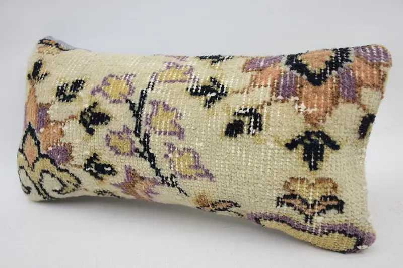 Pillow Case, Customized Cushion Cover, 8x16 Beige Pillow Case, Ethnical Kilim Rug Pillow, Cotton Pillow Sham, Turkish Pillow, Gift Pillow - 3