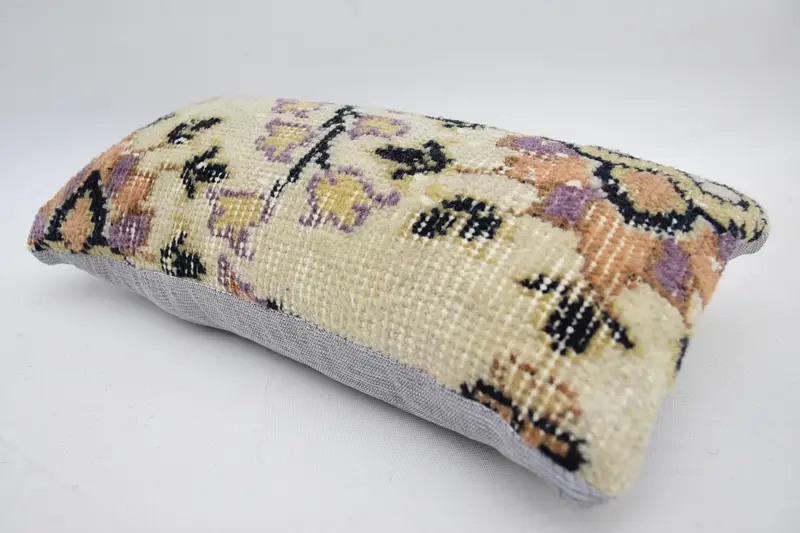 Pillow Case, Customized Cushion Cover, 8x16 Beige Pillow Case, Ethnical Kilim Rug Pillow, Cotton Pillow Sham, Turkish Pillow, Gift Pillow - 5