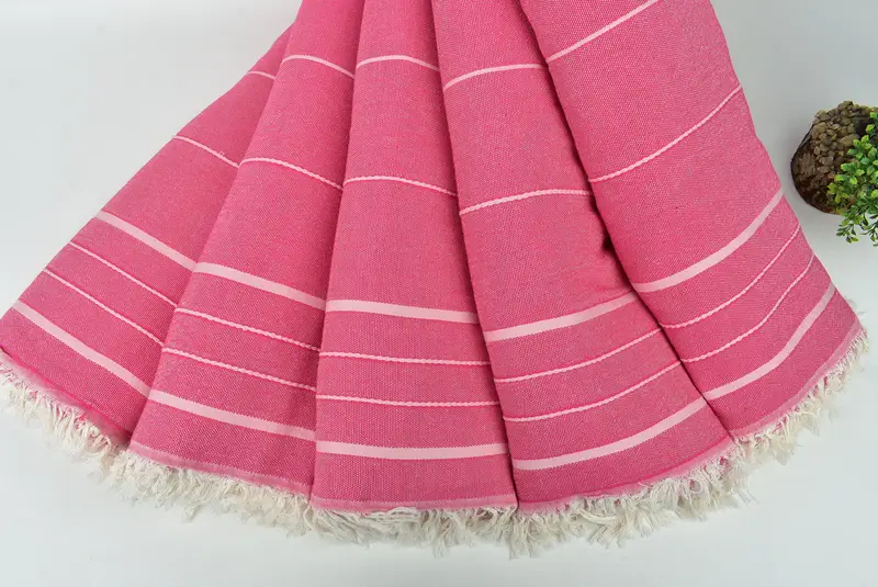 Turkish Cotton Throw Blanket, Spa Gift, 100x80 Cotton Striped Towel, Custom Wedding Gifts, Decorative Blanket, Organic Throw, Personalized Blanket - 4
