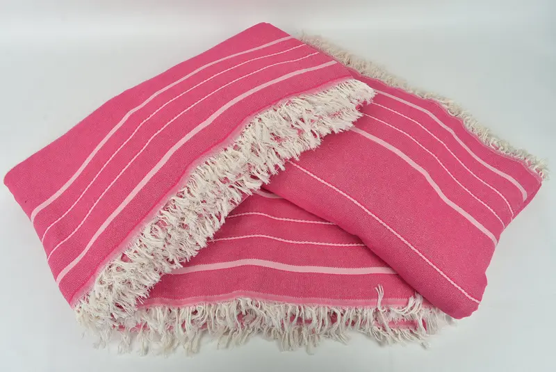 Turkish Cotton Throw Blanket, Spa Gift, 100x80 Cotton Striped Towel, Custom Wedding Gifts, Decorative Blanket, Organic Throw, Personalized Blanket - 6