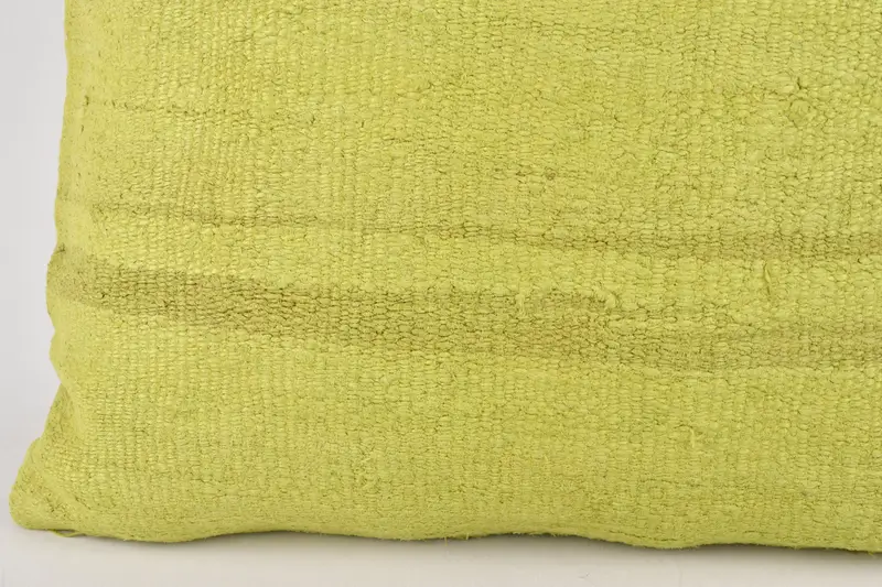 Turkish Kilim Pillow, Cushion, 24x24 Green Pillow Cover, Handmade Kilim Cushion, Handwoven Pillow Cover Cushion Case, Bench Cushion, Vintage Pillow - 4