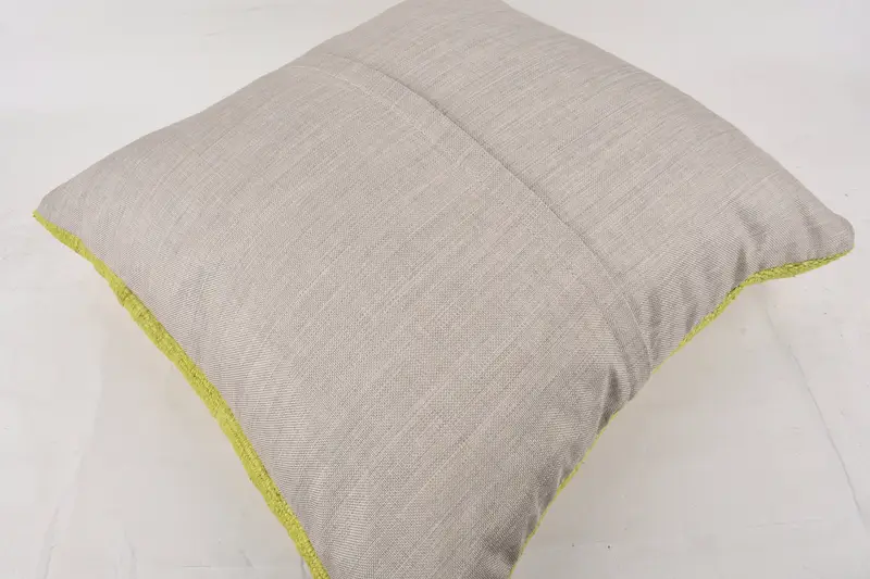 Turkish Kilim Pillow, Cushion, 24x24 Green Pillow Cover, Handmade Kilim Cushion, Handwoven Pillow Cover Cushion Case, Bench Cushion, Vintage Pillow - 7