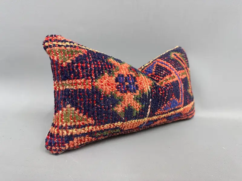 8x16 Blue Cushion Cover, Antique Pillows, One Of A Kind Cushion Case, Customized Cushion, Vintage Kilim Pillow, Boho Pillow, Cushion Case - 2