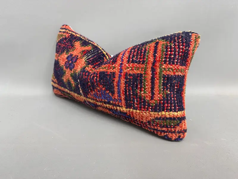 8x16 Blue Cushion Cover, Antique Pillows, One Of A Kind Cushion Case, Customized Cushion, Vintage Kilim Pillow, Boho Pillow, Cushion Case - 3