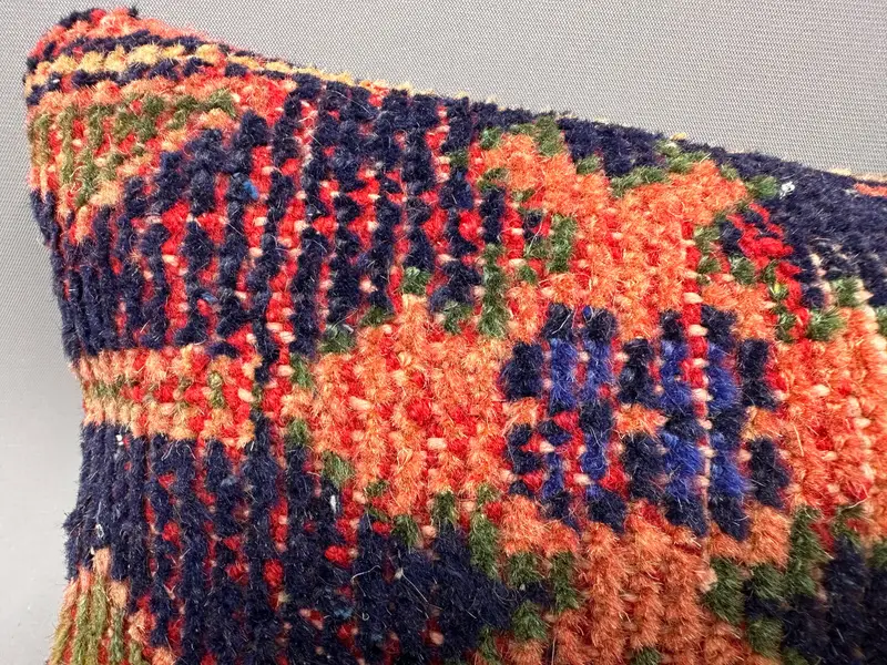 8x16 Blue Cushion Cover, Antique Pillows, One Of A Kind Cushion Case, Customized Cushion, Vintage Kilim Pillow, Boho Pillow, Cushion Case - 5