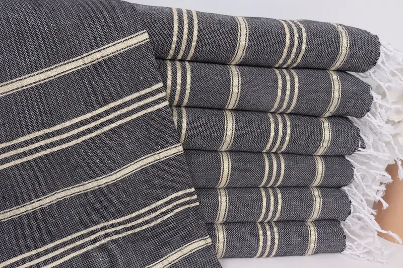 Wedding Favors, Monogram Hand Towel, Monogram Turkish Bath Towel, Turkish Hand Towel, Gift For Bride, 40x24 Cotton Striped Towel, Best Wedding Gift - 1