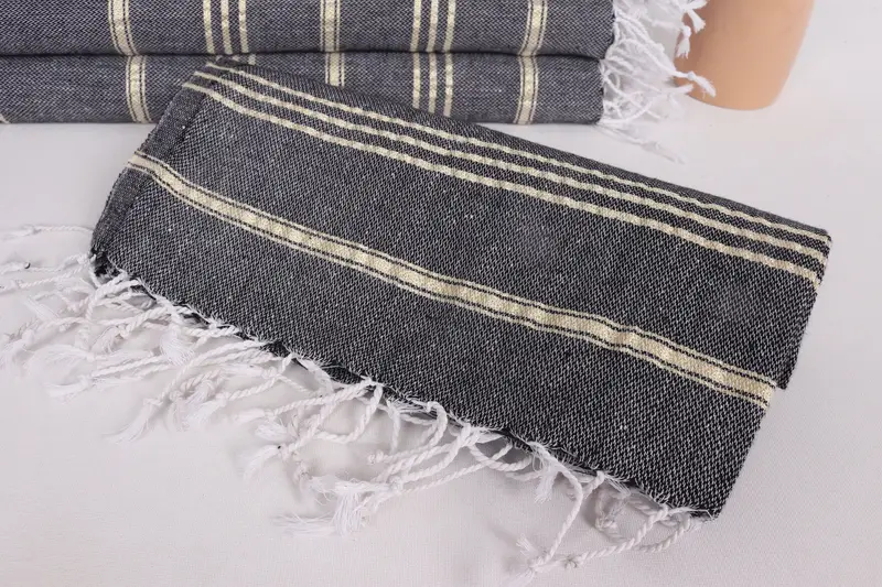 Wedding Favors, Monogram Hand Towel, Monogram Turkish Bath Towel, Turkish Hand Towel, Gift For Bride, 40x24 Cotton Striped Towel, Best Wedding Gift - 4