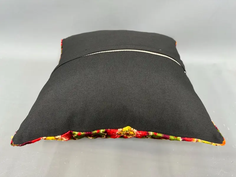 Home Decor Pillow, Boho Pillow Sham Cover, Boho Pillow, 18x18 Red Pillow, Cushion, Tapestry Cushion, Morroccon Kilim Cushion Pillow Case - 7