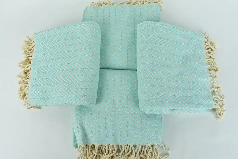 Holiday Towel, 70x40 Cotton Zig zag Towel, Valentines Gift, Personalized Wedding Gift, Soft towel, Custom Towel, Turkish bath towel for spa - 6