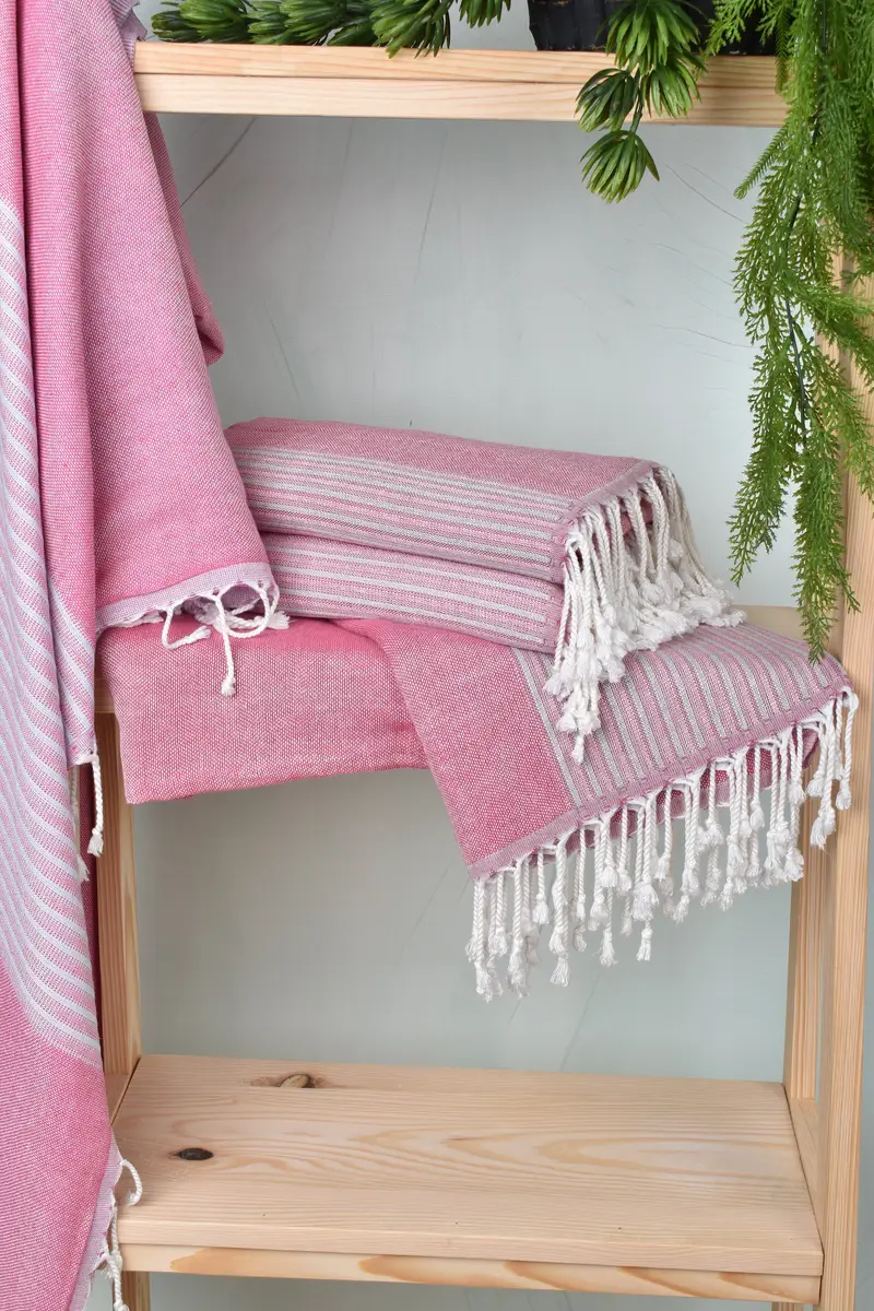 Custom Gift, Mexico Bachelorette Party Gifts, Employee Gifts, 70x36 Cotton Striped Towel, Peshtemal Towel USA, Travel towel, Wedding Favors - 6