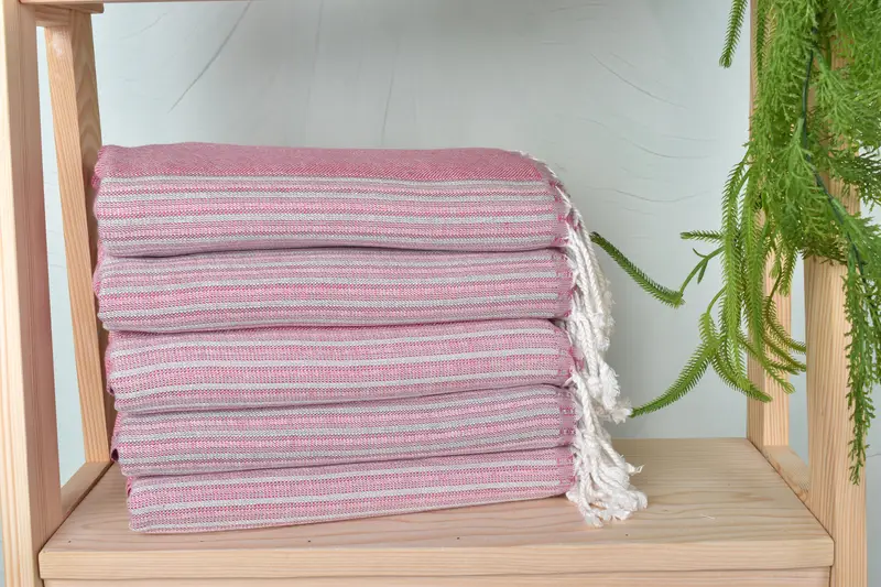 Custom Gift, Mexico Bachelorette Party Gifts, Employee Gifts, 70x36 Cotton Striped Towel, Peshtemal Towel USA, Travel towel, Wedding Favors - 2
