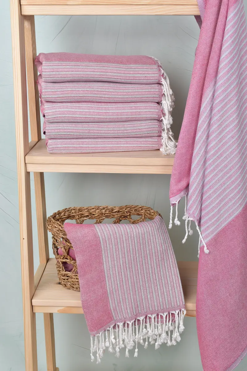 Custom Gift, Mexico Bachelorette Party Gifts, Employee Gifts, 70x36 Cotton Striped Towel, Peshtemal Towel USA, Travel towel, Wedding Favors - 3