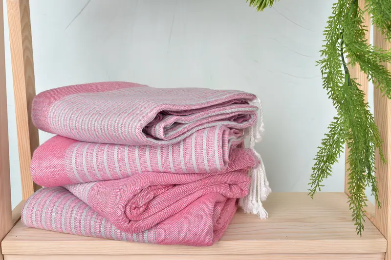 Custom Gift, Mexico Bachelorette Party Gifts, Employee Gifts, 70x36 Cotton Striped Towel, Peshtemal Towel USA, Travel towel, Wedding Favors - 7