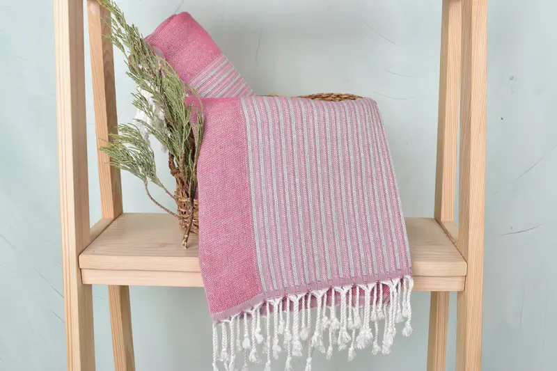Custom Gift, Mexico Bachelorette Party Gifts, Employee Gifts, 70x36 Cotton Striped Towel, Peshtemal Towel USA, Travel towel, Wedding Favors - 4