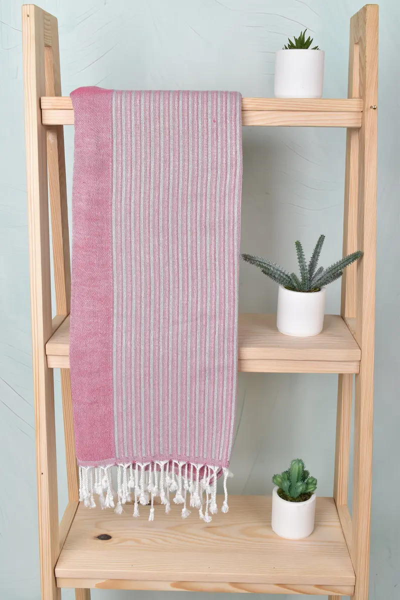 Custom Gift, Mexico Bachelorette Party Gifts, Employee Gifts, 70x36 Cotton Striped Towel, Peshtemal Towel USA, Travel towel, Wedding Favors - 8
