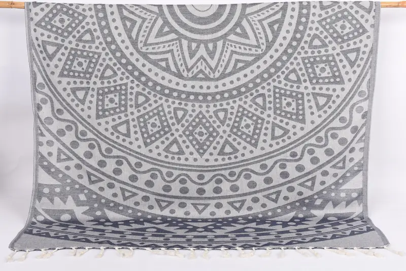 Bridal Shower Gifts, Housewarming Gift, 70x40 Cotton Round Pattern Towel, Cute Beach Towel, Lightweight towel, Gift For Her, Turkish Towel USA