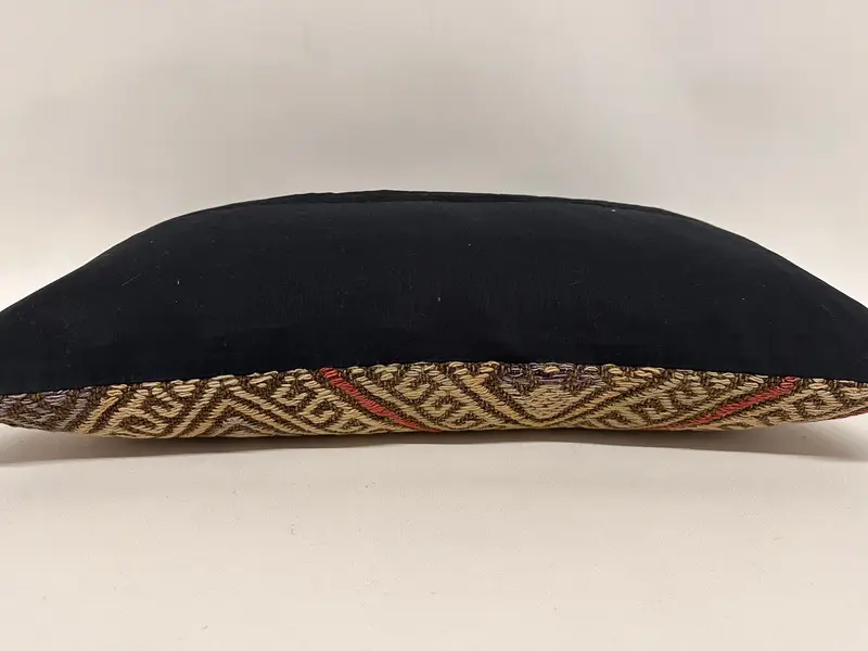 Kilim Cushion Sham, Ethnic Throw Cushion Cover, 12x24 Brown Pillow Case, Cushion Case, Vintage Pillow, Antique Pillows, Nomadic Cushion Cover - 7