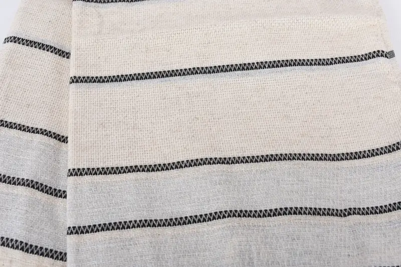 Personalized Kitchen Towel, 40x20 Linen Striped Towel, Kitchen Towel, Bridesmaid Towel, Personalized Gift, Gift For Her, Best Friend Christmas Gift - 4