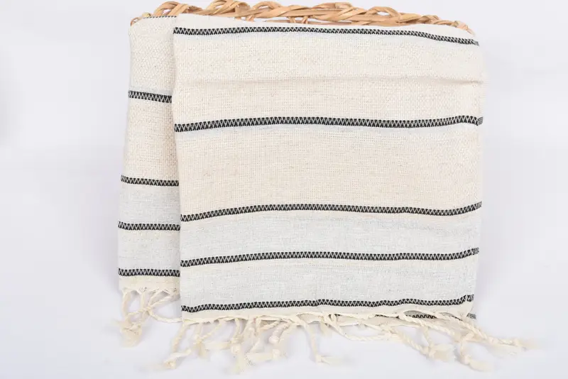 Personalized Kitchen Towel, 40x20 Linen Striped Towel, Kitchen Towel, Bridesmaid Towel, Personalized Gift, Gift For Her, Best Friend Christmas Gift - 5