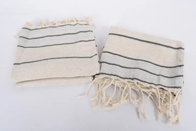 Personalized Kitchen Towel, 40x20 Linen Striped Towel, Kitchen Towel, Bridesmaid Towel, Personalized Gift, Gift For Her, Best Friend Christmas Gift - 7