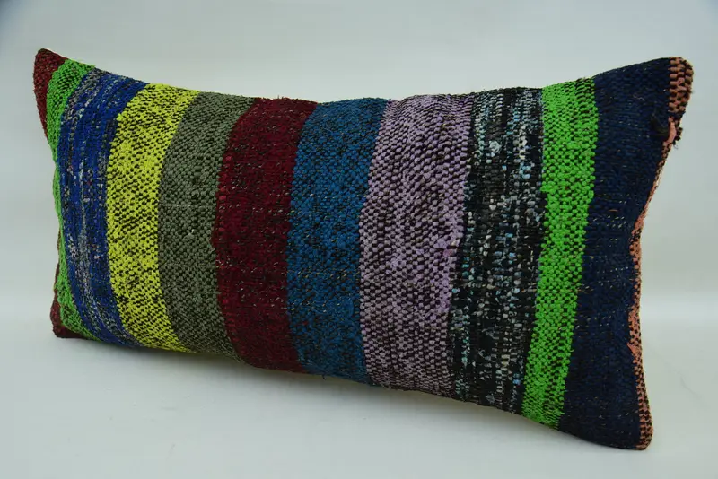 12x24 cojín verde, almohada de diseñador de interiores, cubierta de cojín personalizada, almohada de regalo, simulación de almohada estética, almohada para el sofá, cubierta de almohada - 3