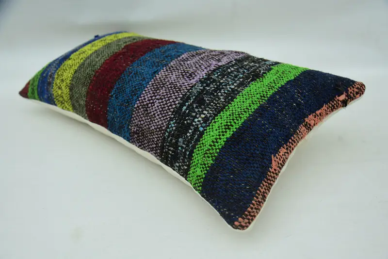 12x24 cojín verde, almohada de diseñador de interiores, cubierta de cojín personalizada, almohada de regalo, simulación de almohada estética, almohada para el sofá, cubierta de almohada - 6