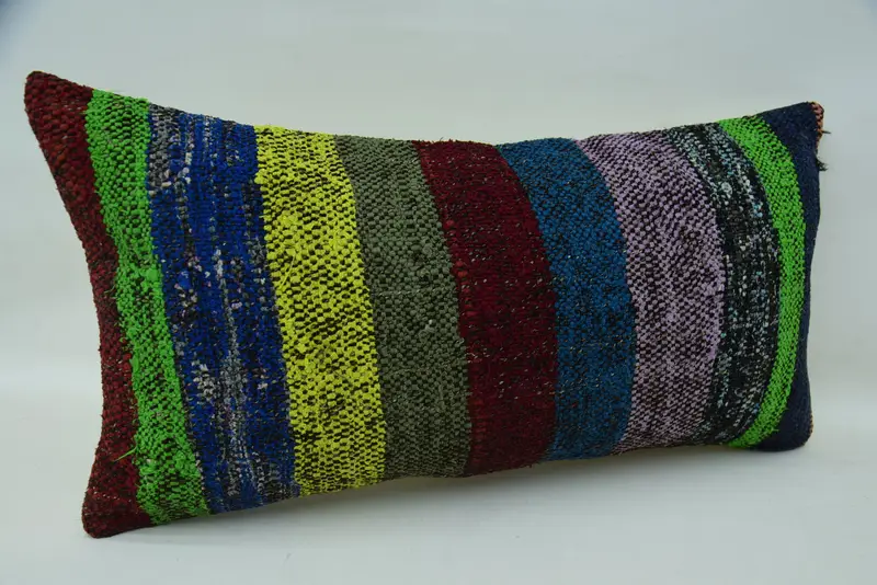 12x24 cojín verde, almohada de diseñador de interiores, cubierta de cojín personalizada, almohada de regalo, simulación de almohada estética, almohada para el sofá, cubierta de almohada - 2